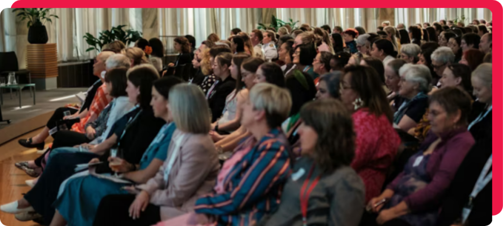 The Diversity Agenda meeting with people seated in a hall