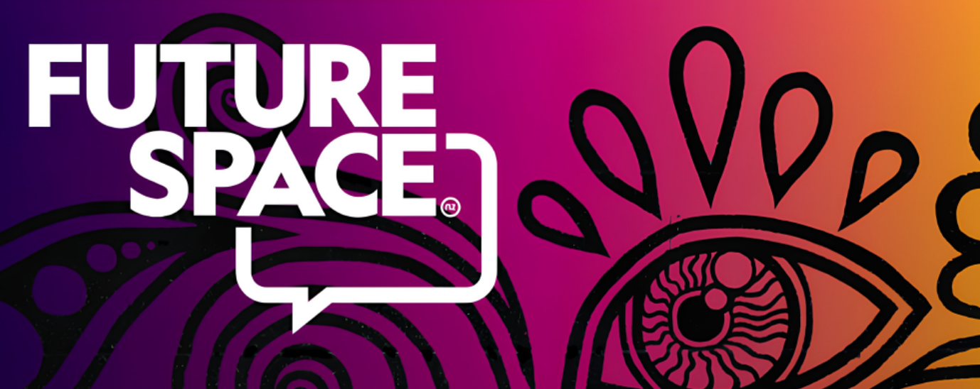 Futurespace logo on multi-coloured background